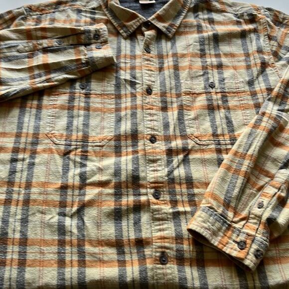 Carbon 2 Cobalt Button Up Cotton Flannel Mens XL - Picture 2 of 7